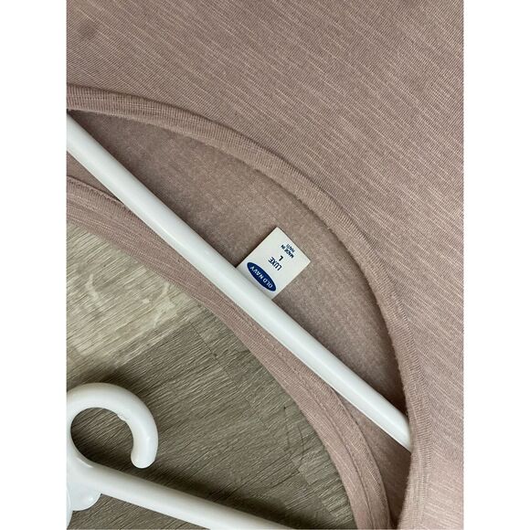 Old Navy Luxe Slub-Knit Swing Tee in Icelandic Mineral Pale Pink, Sz Large - Picture 9 of 12